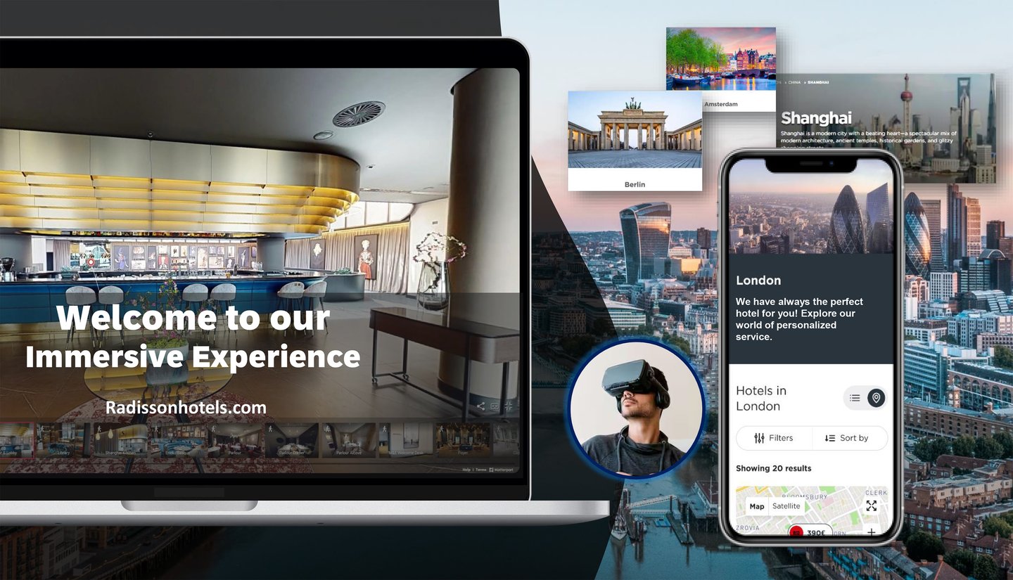 Radisson Hotel Group Immersive Experience means guests can view rooms and amenities from phone, laptop or VR headset