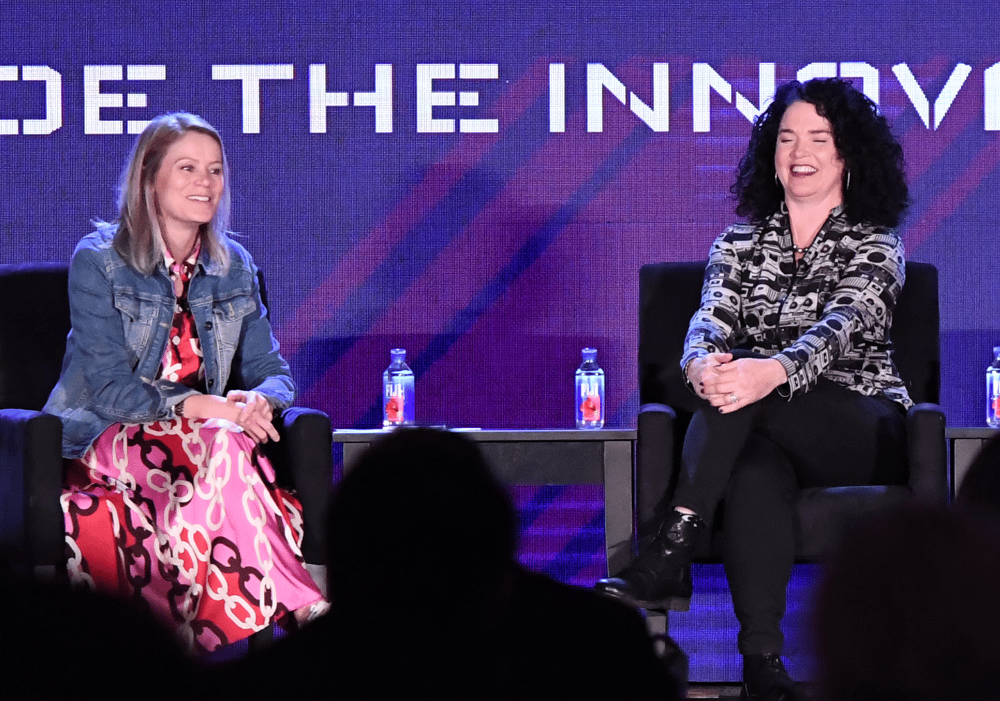 kristie goshow and vanessa ogle on stage at htnext 2022