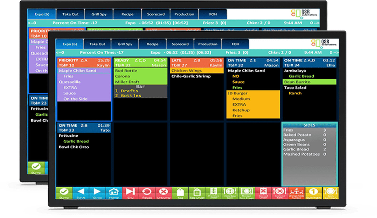 QSR Automations ELO screen
