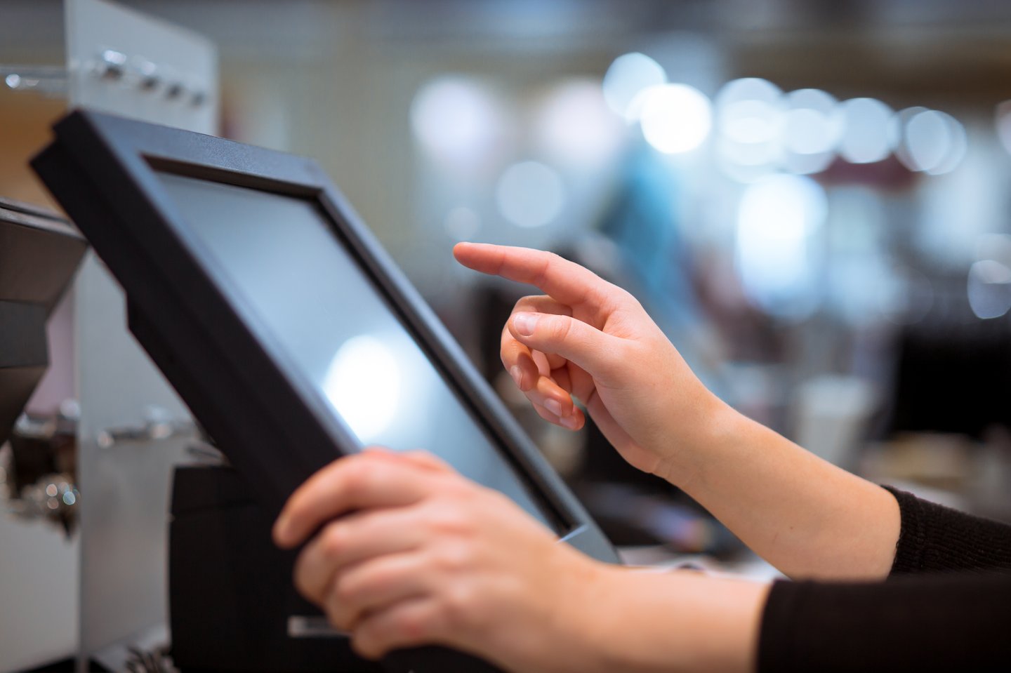 Conceptual POS with hands