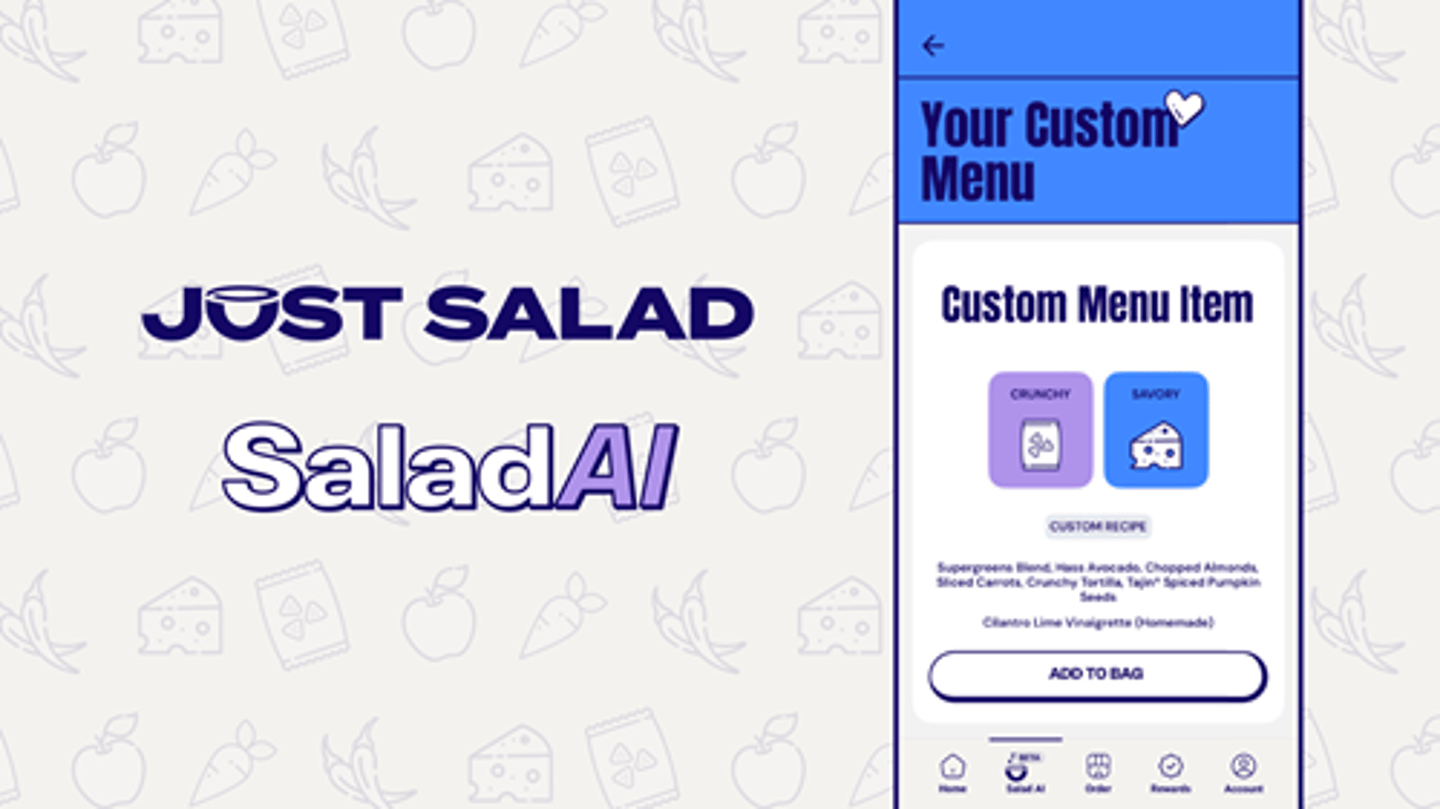 Just Salad AI in mobile app