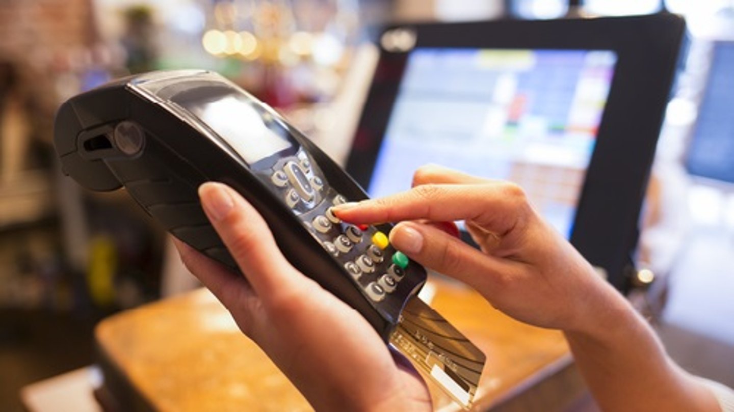 POS payments credit card and handheld terminal