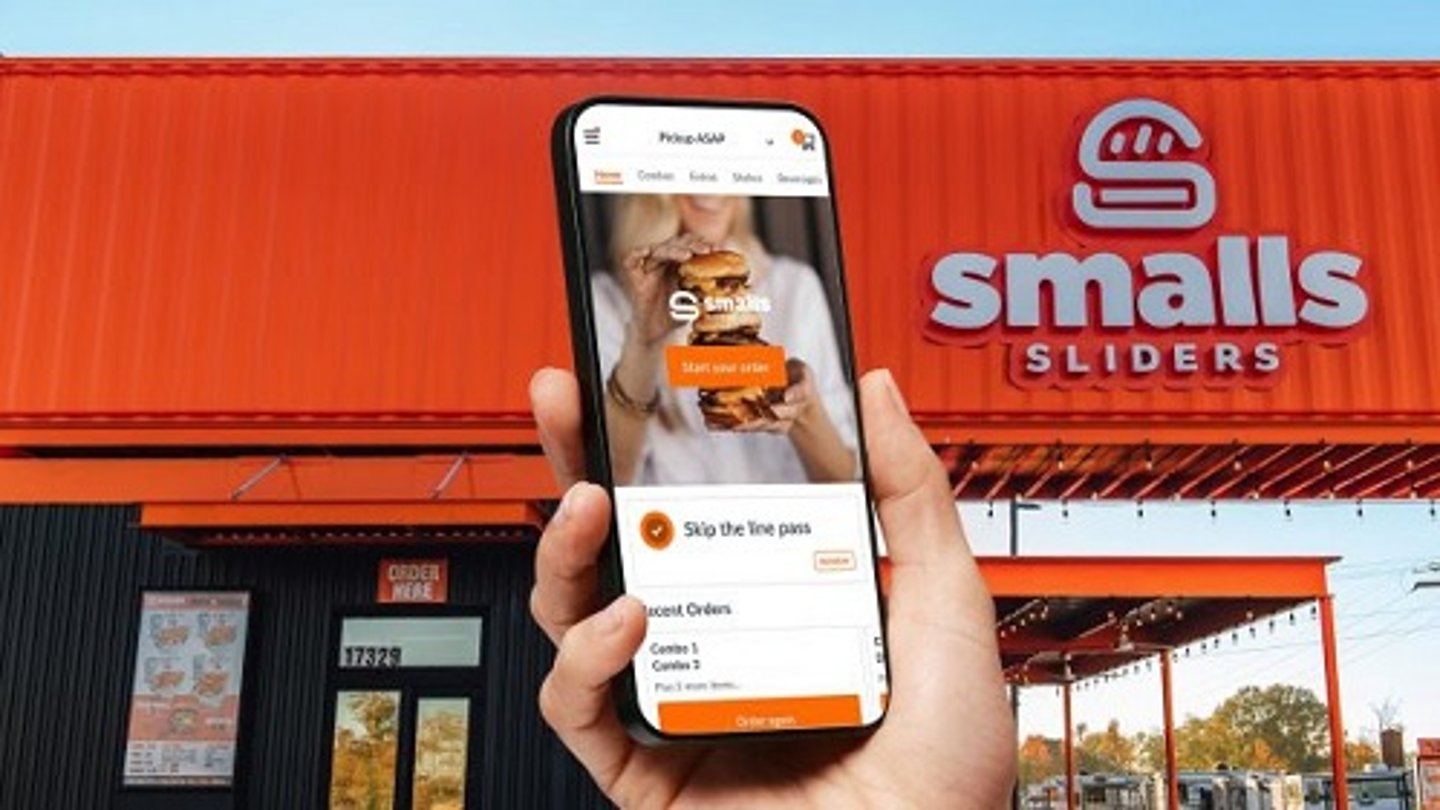 Smalls Sliders mobile app with loyalty program