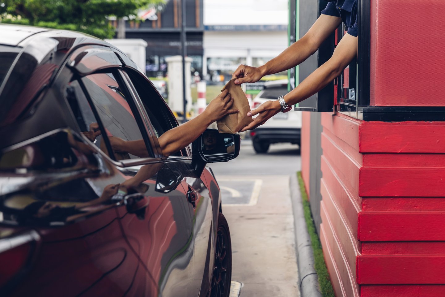 drive-thru handoff