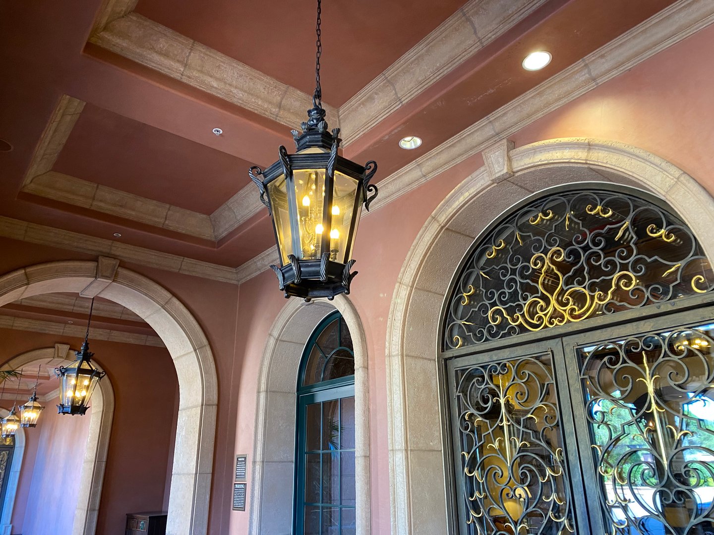 Fairmont front door & lamp