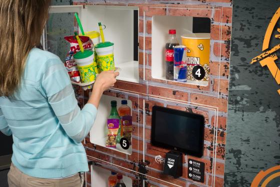 Restaurants and foodservice brands use the AnyWhere Flow-Thru lockers, whose two-sided design creates an efficient workflow for preparing orders.