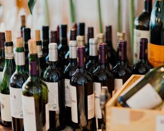 a bottle of wine