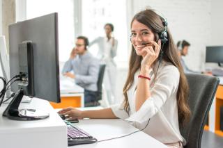 a woman talking on a cell phone