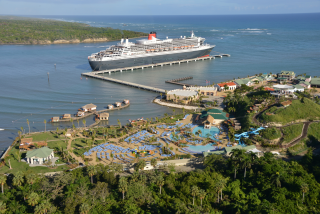 a large ship in a body of water