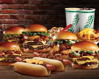 a large sandwich sitting on top of a table
