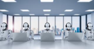 Call center AI robots