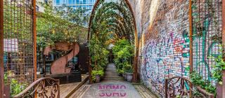 Nomo SoHo Archway entrance to hotel