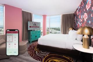 hotel room controlled by Innspire Mobile App