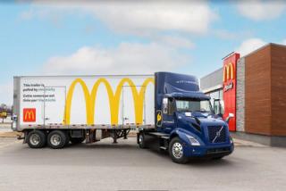 McDonalds delivery truck
