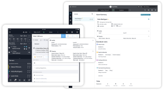 Software interface of OpenTable and Cendyn integration