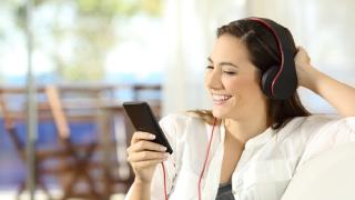 a woman talking on a cell phone