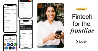 Server using phone to access earned wages