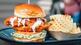 Walk On's burger and fries