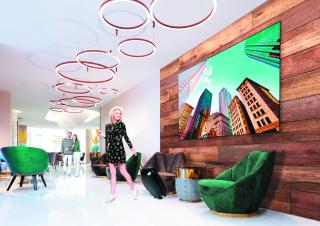 hotel lobby digital signage