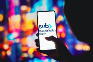 Silicon Valley Bank app on smartphone