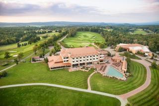 aerial shot of the Nemacolin 