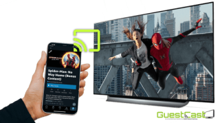 mobile app controlling television in guestroom