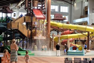 Indoor Water Slide at Great Wolf Resorts