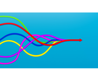 multiple arrows merging into one