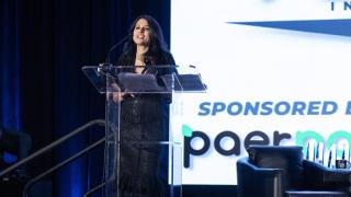 Priyanka Mehra at MURTEC 2023 accepting HT Top Women Innovator Award
