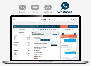 screenshot of 365villas with whatsapp integration