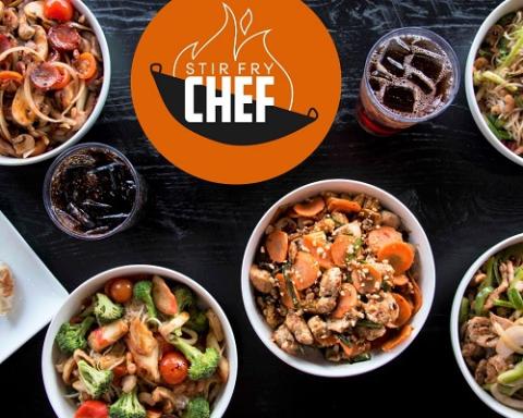 a bowl filled with different types of food on a table