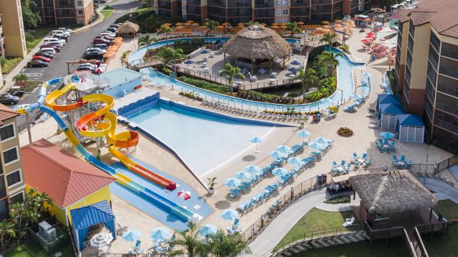 Exterior aerial view of Westgate Resorts Treasure Cove